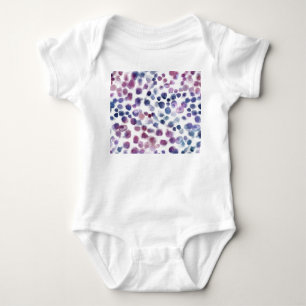Polka Dot Watercolor: Geometric Seamless. Baby Bodysuit