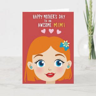 Polka Dot Womans Loving Card