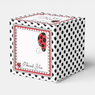 Polka Dots and Cute Ladybugs Party Favour Box