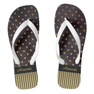 Polka Dots and Stripes Jandals