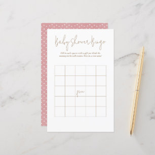 Polka Dots Baby Bear Bingo Baby Shower Game