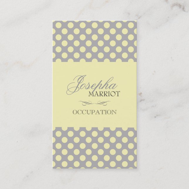 Polka-Dots Business Card (Front)
