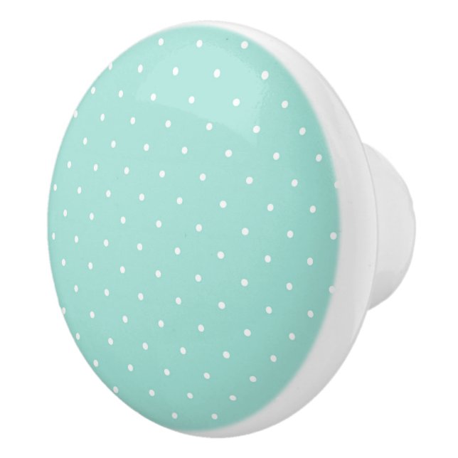 Polka Dots Ceramic Knob (Right)