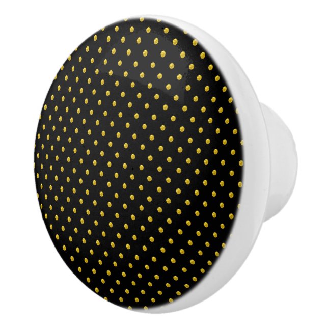 Polka Dots Ceramic Knob (Right)