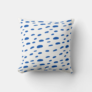 Polka Dots Cobalt Blue Pattern  Cushion