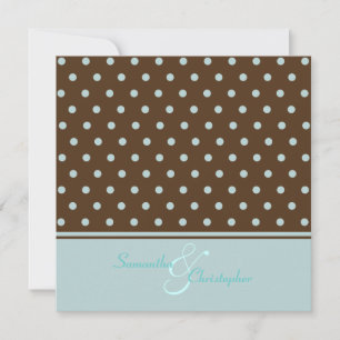 Polka dots/contemporary Invitations