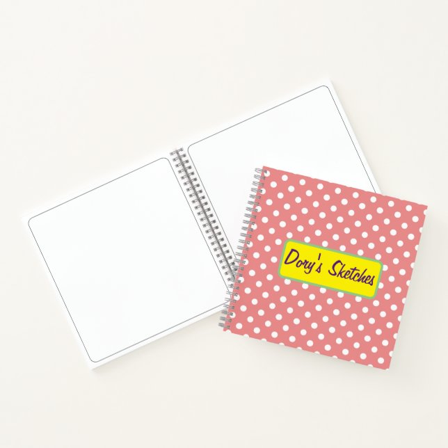 Polka dots cute sketch book (Inside)