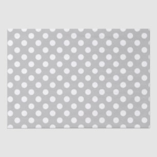 Polka Dots Design Silver Tissue Paper