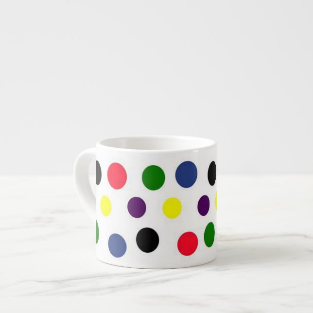 Polka Dots Espresso Mug (Front Left)