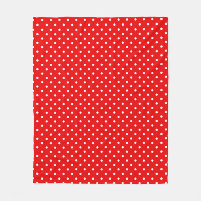 Polka dots fleece blanket (Front)