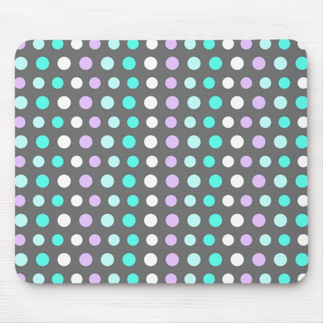 Polka Dots - Grey Mousepad (Front)