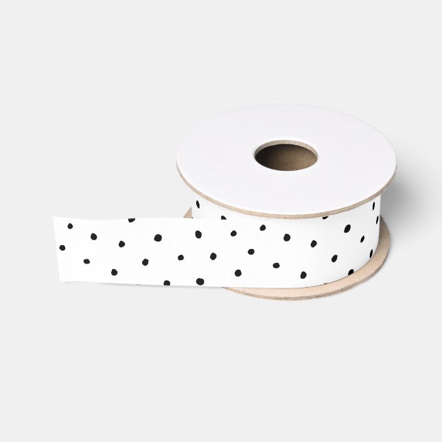 Polka dots grosgrain ribbon (Spool)