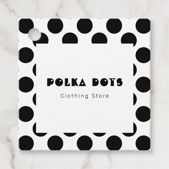 Polka Dots Hang Tags, Price Tags (Front)