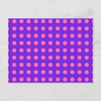 Polka Dots in Any Colour You Choose on Purple Card
