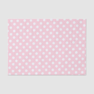 polka dots in pastel pink  tissue paper