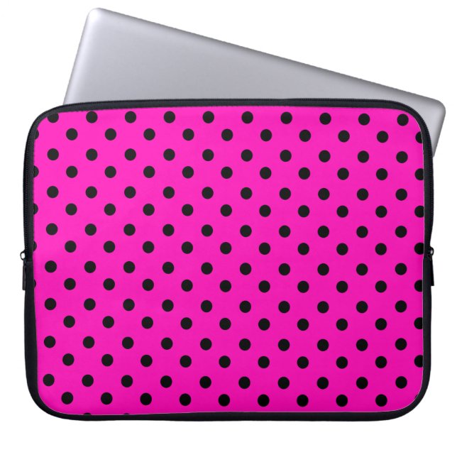 Polka Dots Laptop Sleeve (Front)