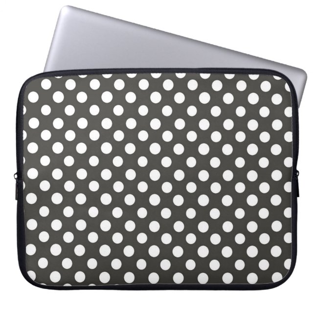 Polka Dots Laptop Sleeve (Front)