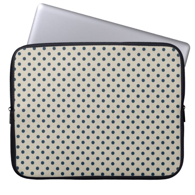 Polka Dots Laptop Sleeve (Front)