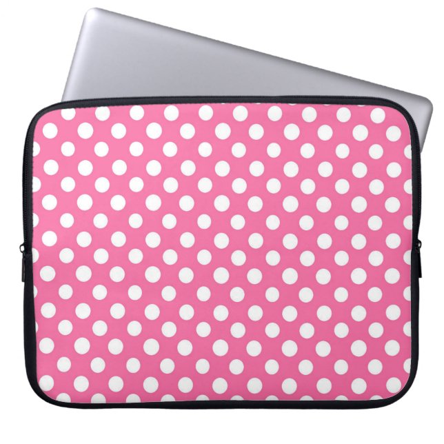 Polka Dots Laptop Sleeve (Front)