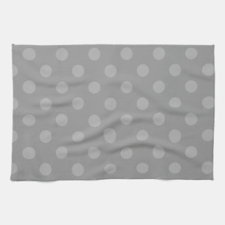 Polka Dots Large - Grey 4b Tea Towel
