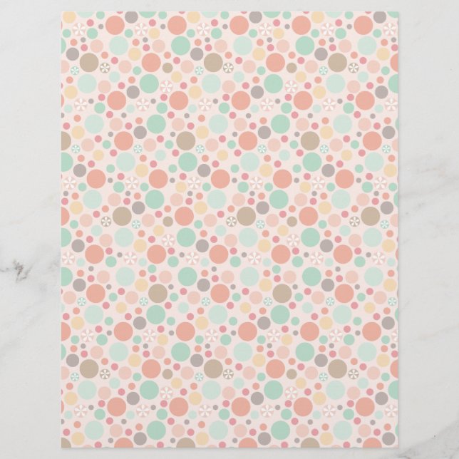 Polka Dots Letterhead Patterned Paper (Front)