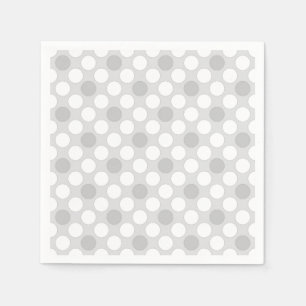 Polka dots light grey fashionable napkin