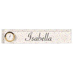 Polka Dots Nameplate
