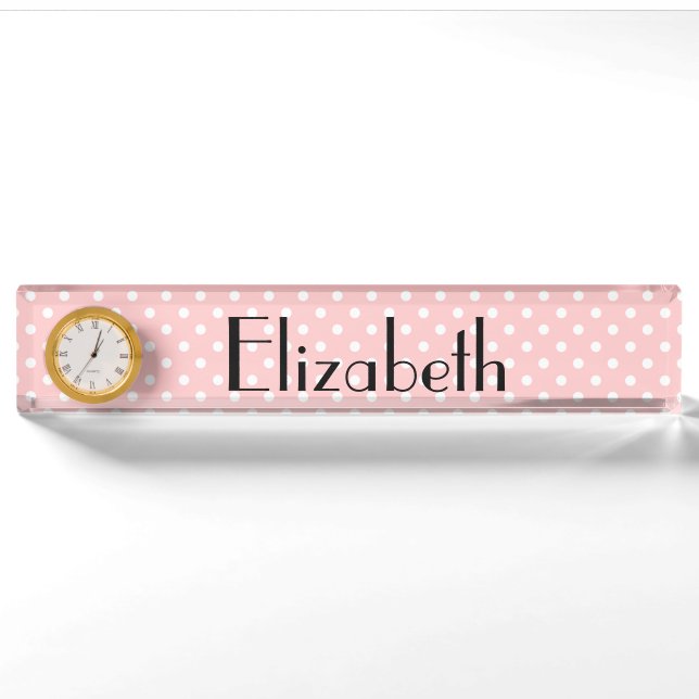Polka Dots Nameplate (Front)