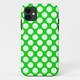 Polka Dots on Green Case-Mate iPhone Case