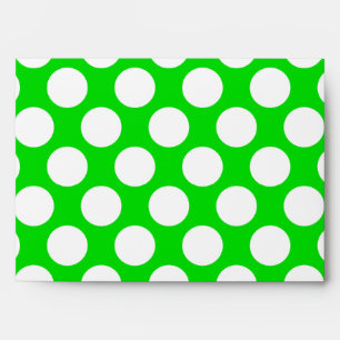 Polka Dots on Green Envelope