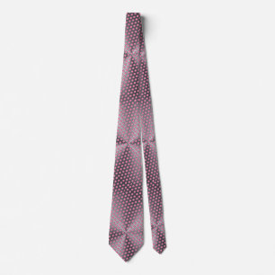 Polka Dots on Metal Plate 01x4 Pink BG Tie