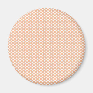 Polka Dots on Peach Magnet