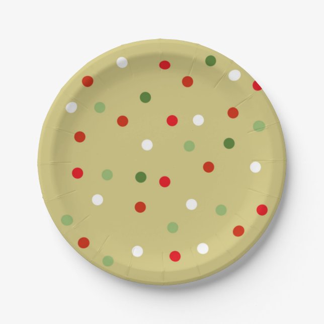 Polka Dots Paper Plates (Front)