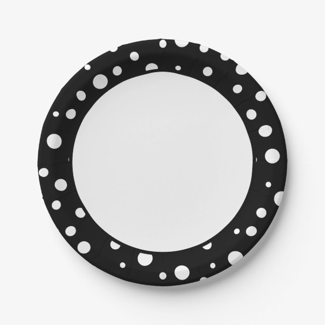 Polka Dots Paper Plates (Front)