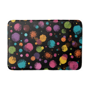 Polka Dots Pattern Bath Mat