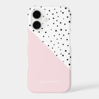 Polka Dots Pattern Blush Pink Abtract Personalised