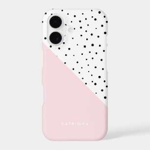 Polka Dots Pattern Blush Pink Abtract Personalised