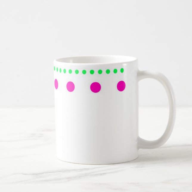 Polka Dots points Coffee Mug (Right)