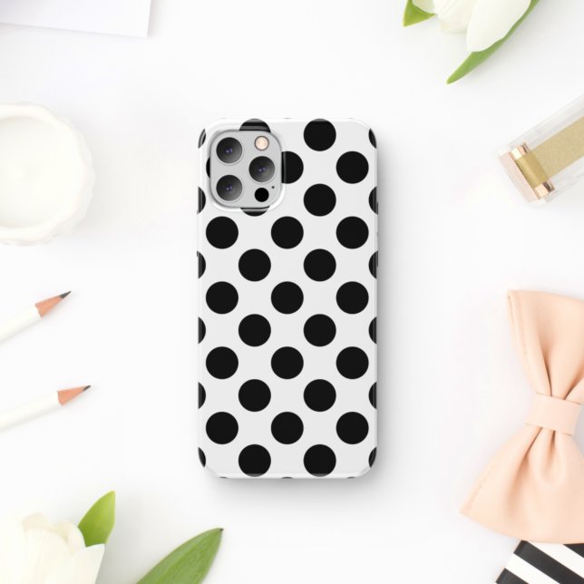 Polka Dots, Polka Dot Pattern, Black and White (Creator Uploaded)