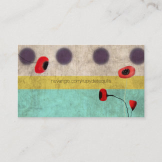 Polka Dots Poppy Business Card