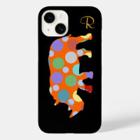 polka dots rhino animal