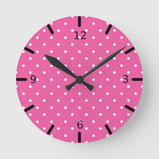 Polka Dots - Round Clock