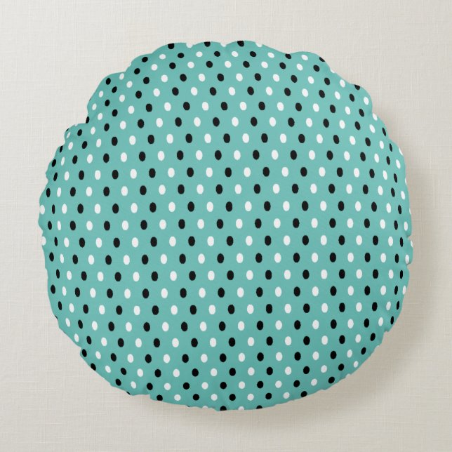 Polka Dots - Round Cushion (Front)