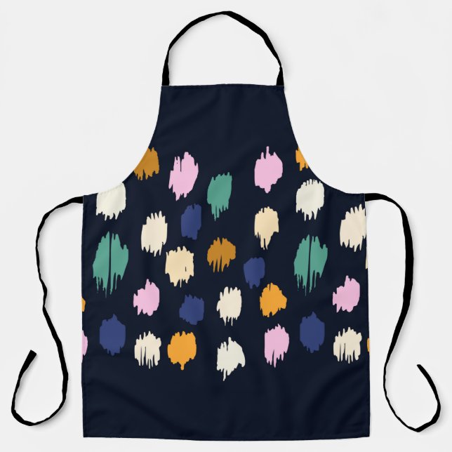 Polka dots seamless pattern apron (Front)