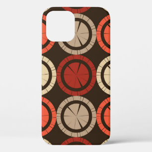 Polka dots seamless pattern. Mosaic of ethnic figu iPhone 12 Case