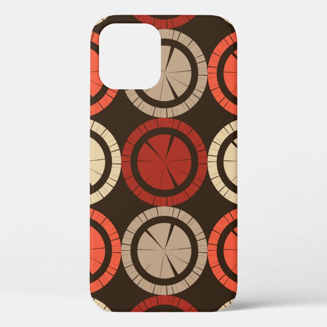 Polka dots seamless pattern. Mosaic of ethnic figu Case-Mate iPhone Case (Back)