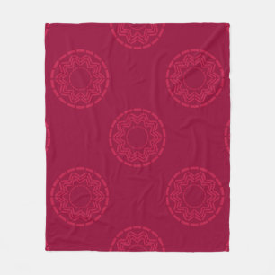 Polka dots seamless pattern. Vintage geometric bac Fleece Blanket