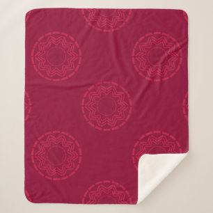 Polka dots seamless pattern. Vintage geometric bac Sherpa Blanket