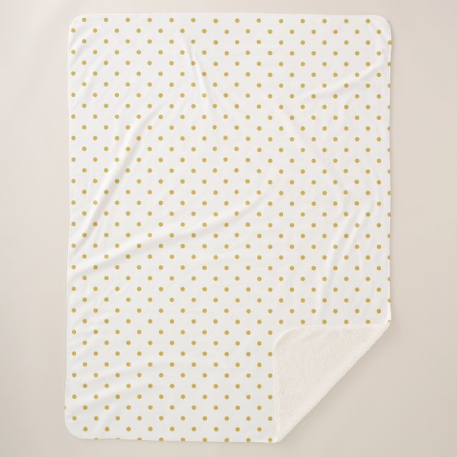 Polka Dots Sherpa Blanket (Front)