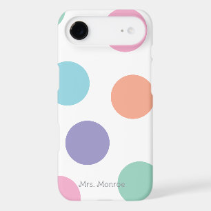 Polka Dots Soft Pink Green Blue Purple Orange Chic
